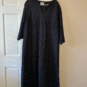 Tuckernuck Black Long Sleeve Lace Dress